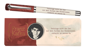 Tintenroller mit Zitat von Franz Kafka